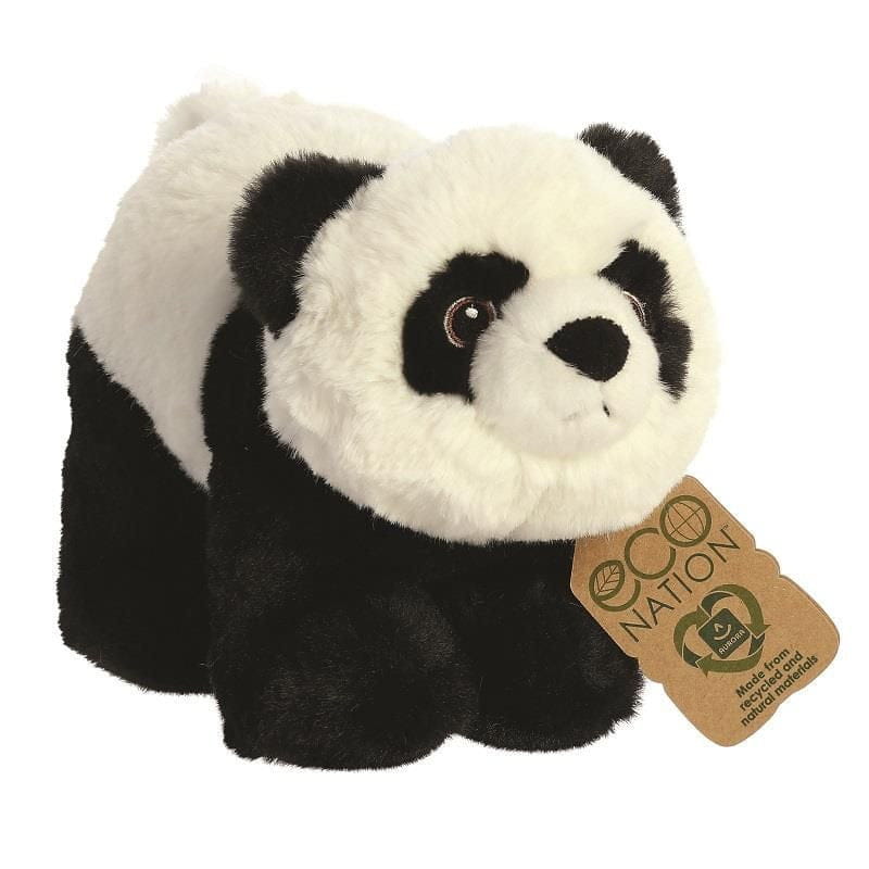 Panda knuffel zwart/wit - pluche - 23 cm - dierenknuffel - Pluchen speelgoed