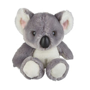 Pluche koala knuffel - grijs - 18 cm - Ravensden - Pluchen speelgoed