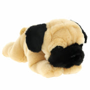 Mopshond puppy knuffel - pluche - beige - 30 cm - Pluchen speelgoed