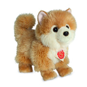 Dwerg keeshond knuffel - pluche - lichtbruin - 22 cm - Pluchen speelgoed