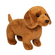 Teckel knuffel - pluche - lichtbruin - 21 cm - Hermann Teddy - Pluchen speelgoed