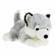 Husky puppy knuffel - pluche - grijs - 30 cm - Pluchen speelgoed