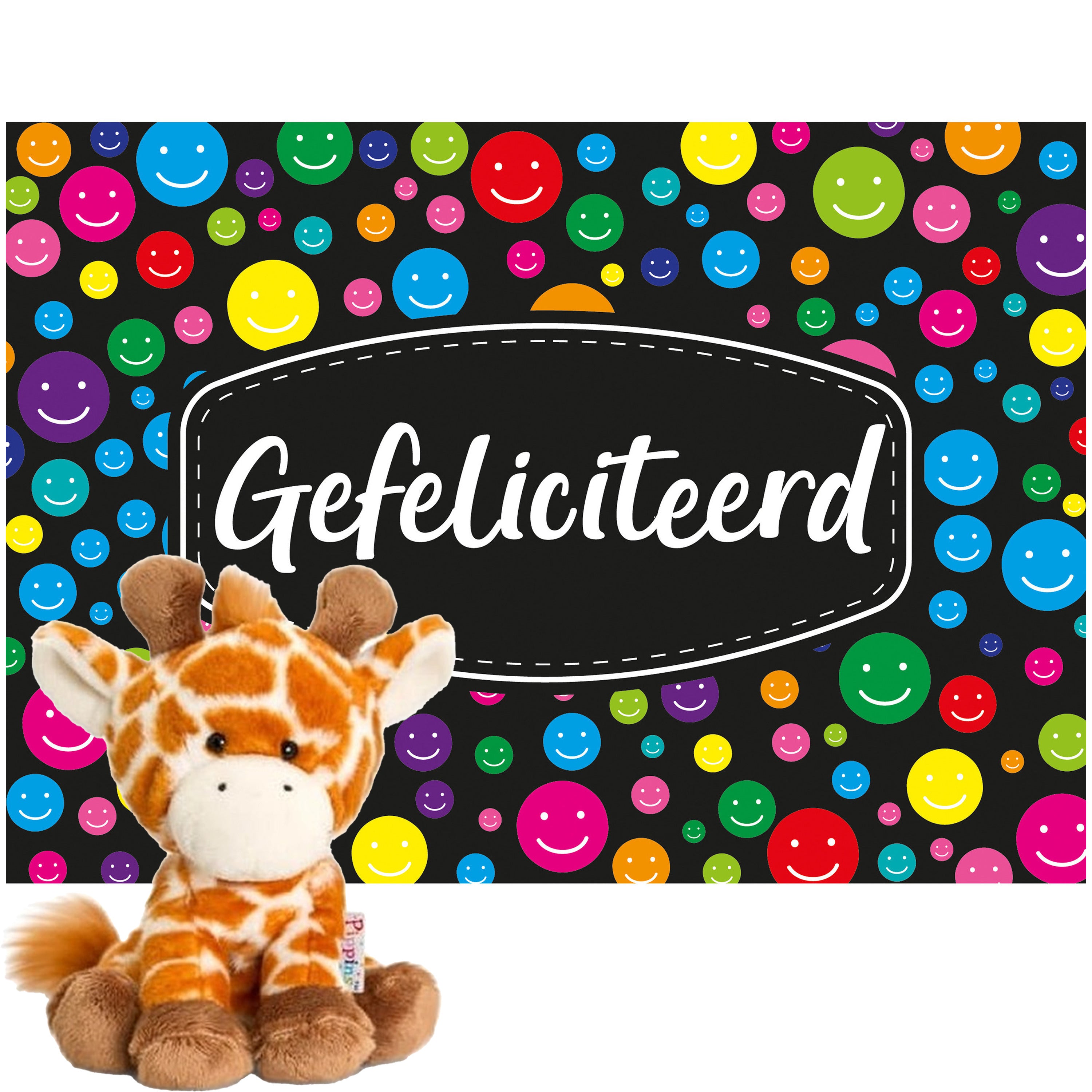 keel-toys-pluche-giraffe-knuffel-14-cm-met-gefeliciteerd-a5-wenskaart_10364687