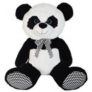 Grote pluche panda knuffel - beer - 70 cm - strikje - Pluchen speelgoed