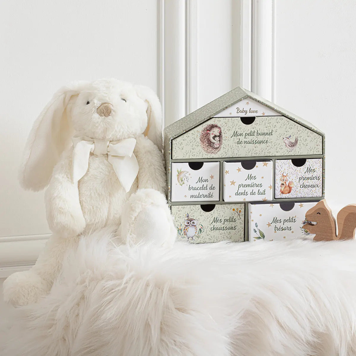konijn-knuffel-met-strikje-zachte-pluche-creme-wit-30-cm_10431693-1