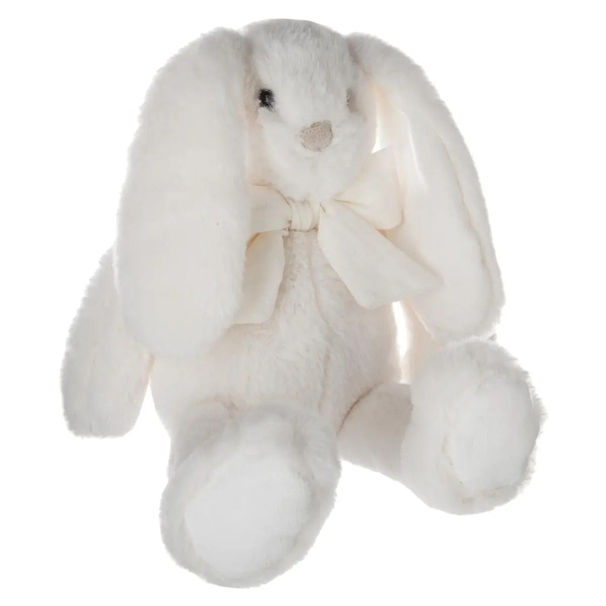 konijn-knuffel-met-strikje-zachte-pluche-creme-wit-30-cm_10431693-2