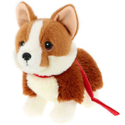 Keel Toys Corgi knuffel - pluche - bruin - staand - 23 cm - Pluchen speelgoed