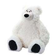 Wild Republic ijsbeer knuffel - pluche - 40 cm - zittend - wit - pooldier - dierenknuffel - Pluchen speelgoed