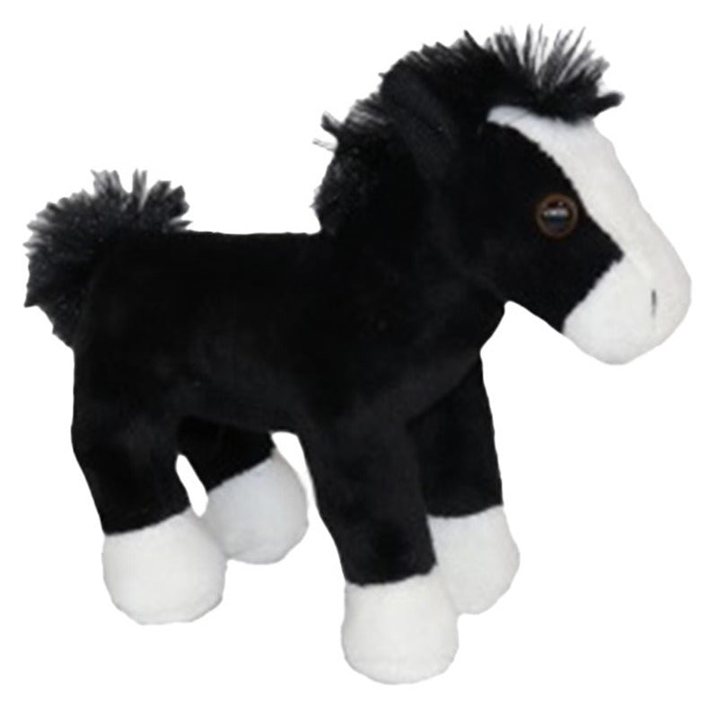 pluche-paardje-zwart-19-cm-boerderijdier-knuffel_10446708