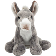 Ezel knuffel grijs - pluche - 33 cm - boerderij thema - Pluchen speelgoed
