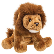 Pluche leeuw knuffel - bruin - 13 cm - safari thema - Pluchen speelgoed