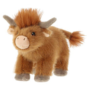 Keel Toys Schotse Hooglander koe knuffel - pluche - bruin - 20 cm - Pluchen speelgoed
