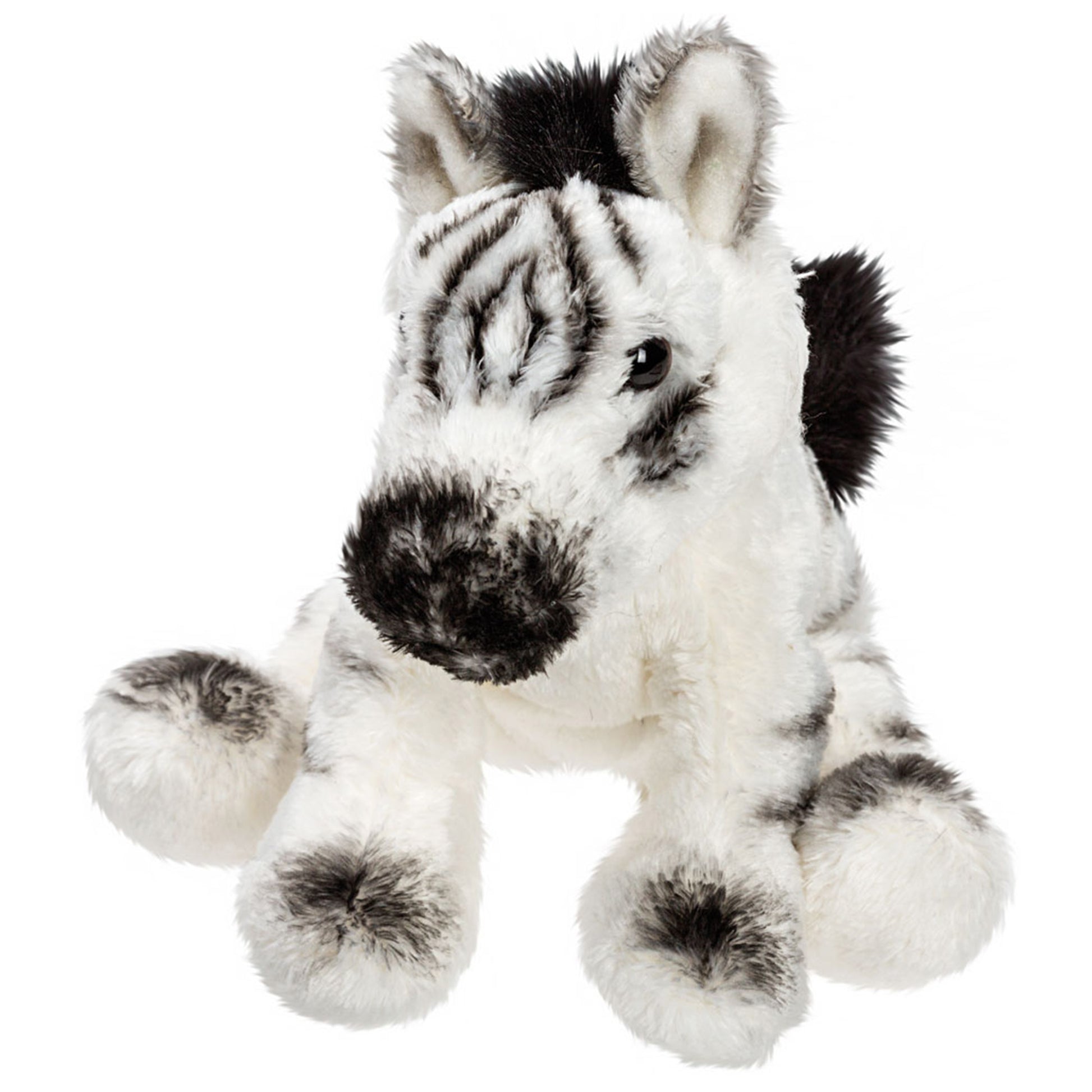 pluche-knuffeldier-zebra-wit-zwart-13-cm-safari-thema_10404714-1
