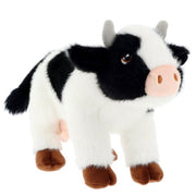 Keel Toys koe knuffel - pluche - zwart wit - staand - 20 cm - Pluchen speelgoed