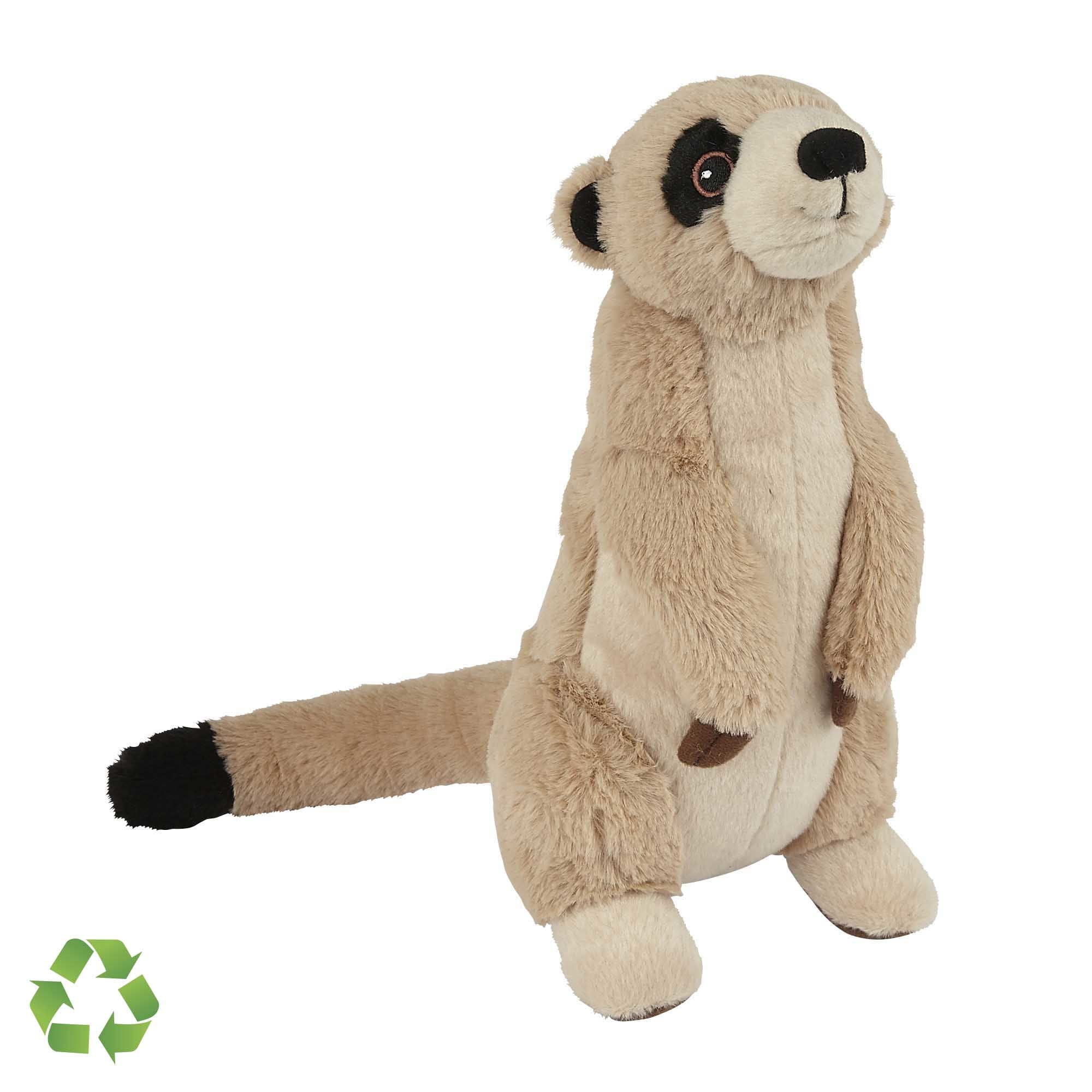 Stokstaartje knuffel - pluche - 23 cm - Eco Soft - dierenknuffel - Pluchen speelgoed