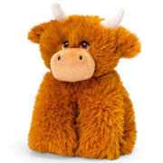 Keel Toys Schotse Hooglander koe knuffel - pluche - bruin - 50 cm - staand - Pluchen speelgoed