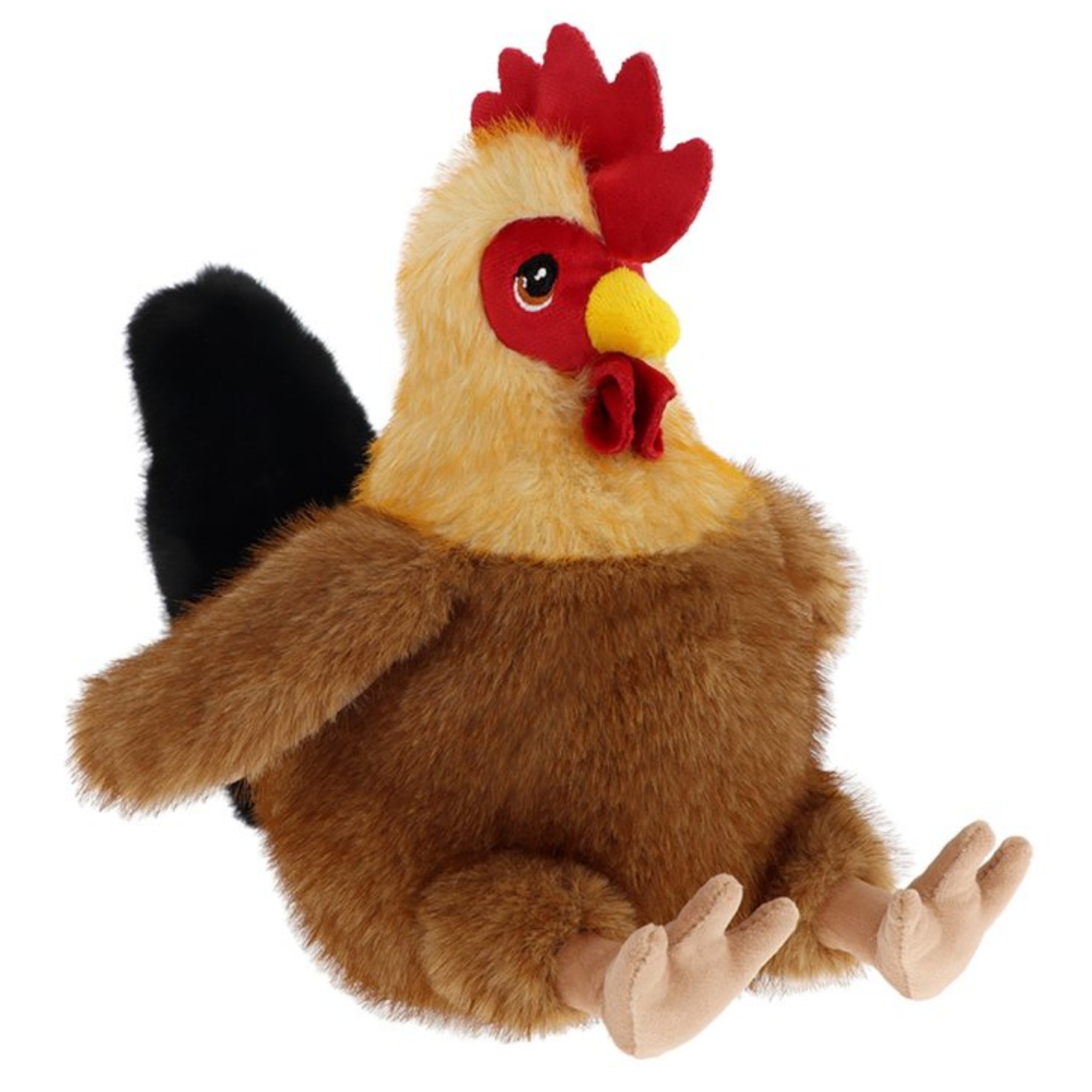 keel-toys-pluche-kip--haan-knuffeldier-bruin-zittend-20-cm-knuffel-kip--haan_10486718-1
