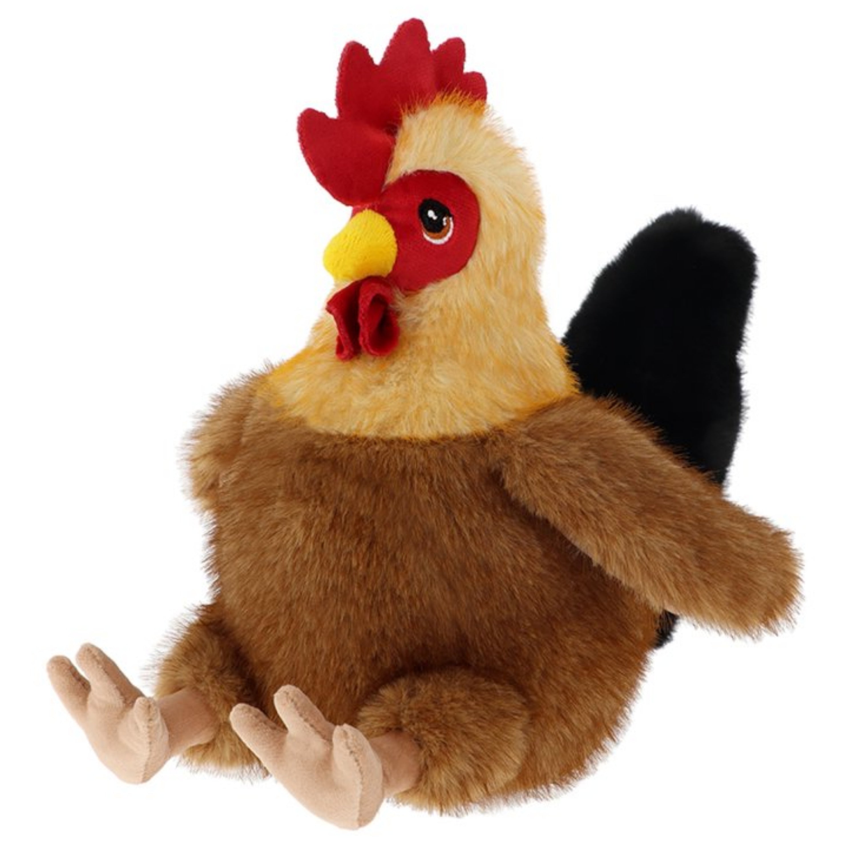 keel-toys-pluche-kip--haan-knuffeldier-bruin-zittend-20-cm-knuffel-kip--haan_10486718