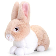 Keel Toys konijn knuffel - pluche - beige - zittend - 18 cm - Pluchen speelgoed