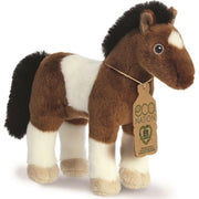 pluche-knuffeldier-paard-eco-nation-knuffel-bruin-wit-28-cm-boerderijdieren-thema_10404742-1