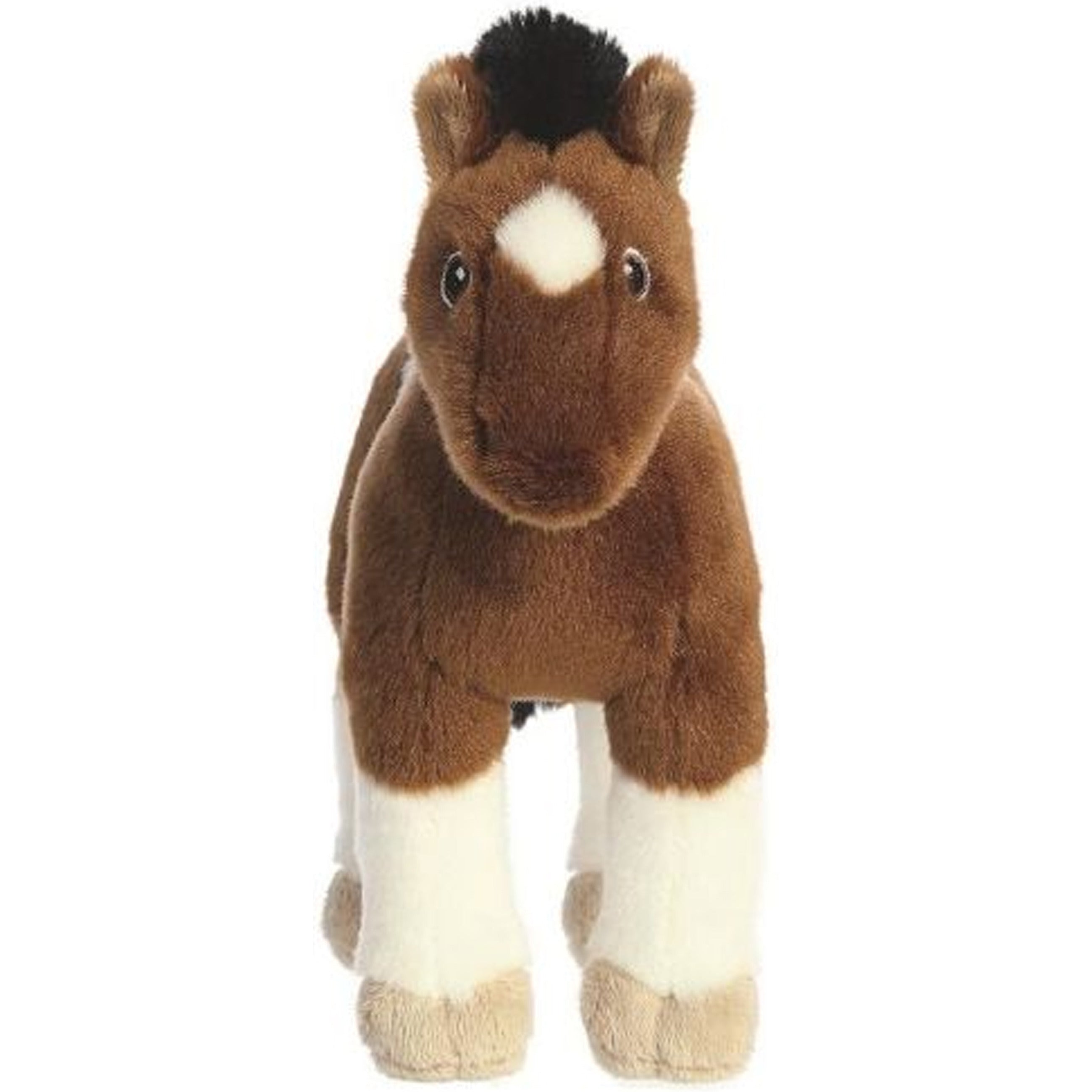 eco-nation-paard-knuffel-pluche-bruin-wit-28-cm_10404742