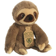 aurora-eco-nation-pluche-luiaard-bruin-24-cm-jungle-dieren-thema_10404748-2