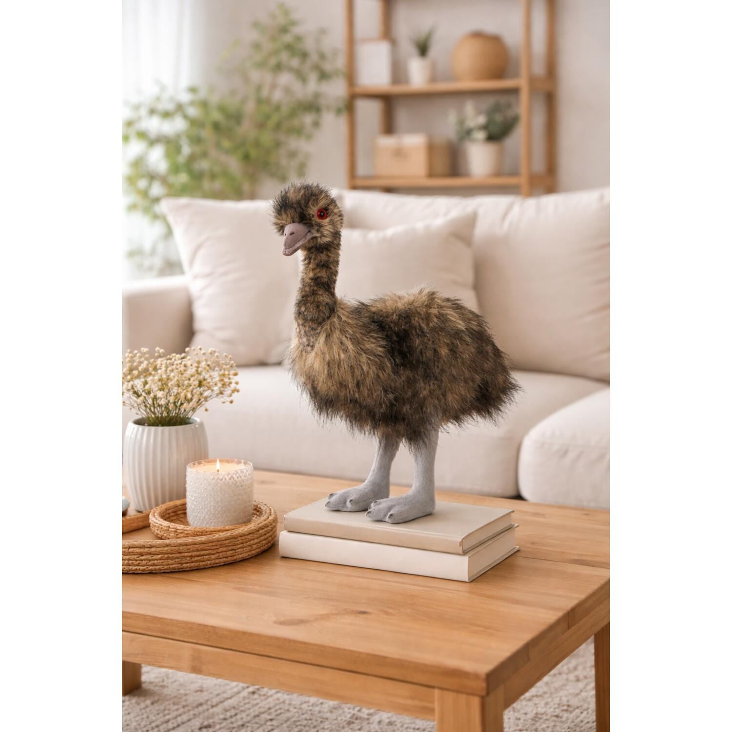 Semo emoe knuffel - pluche - 38 cm - loopvogel - dierenknuffel - Pluchen speelgoed