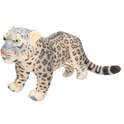 Living Earth sneeuwluipaard knuffel - pluche - 35 cm - Pluchen speelgoed