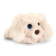 Keel Toys Labradoodle knuffel - pluche - wit - 25 cm - Pluchen speelgoed
