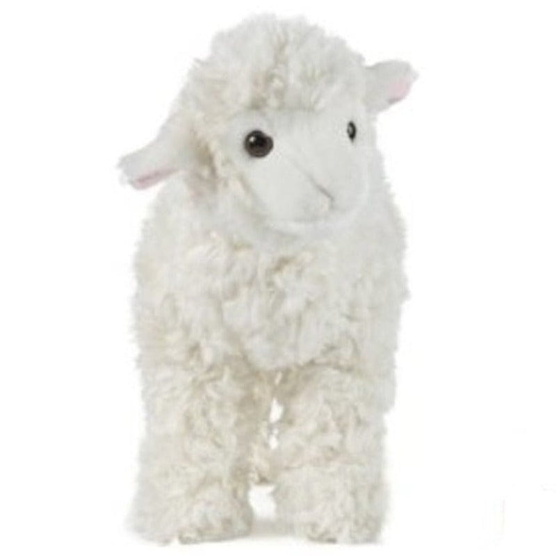Living Nature schaap/lammetje knuffel - wit - pluche - 29 cm - Pluchen speelgoed
