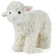 Living Nature schaap/lammetje knuffel - wit - pluche - 29 cm - Pluchen speelgoed
