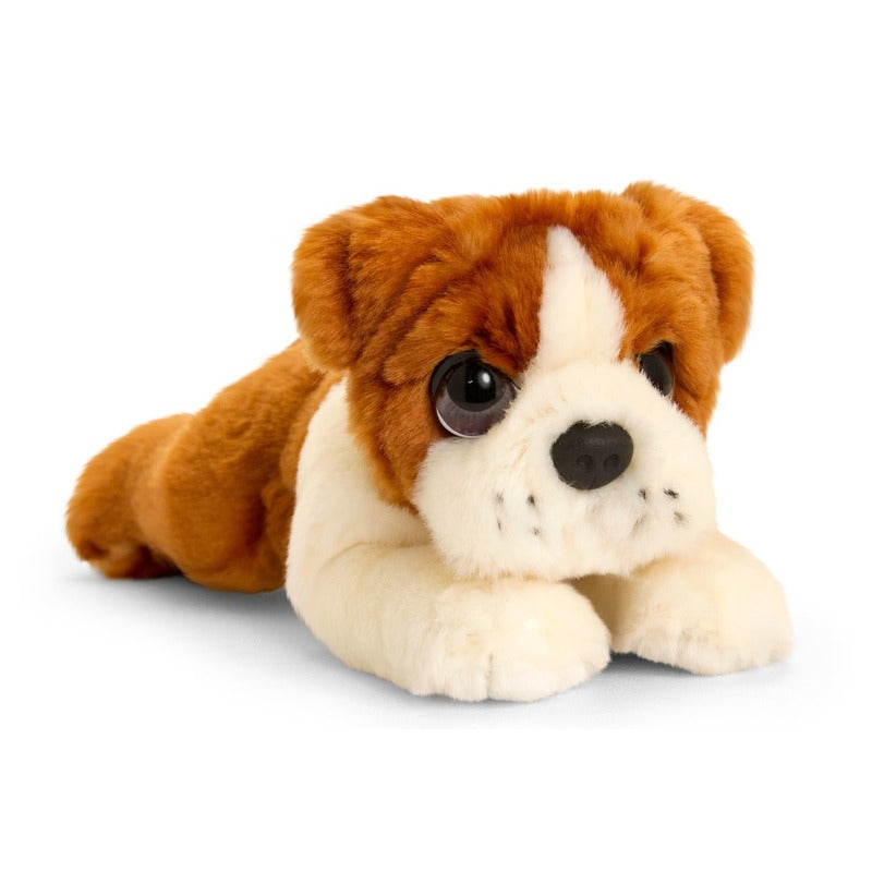 keel-toys-pluche-bruin-witte-bulldog-honden-knuffel-25-cm_10140767