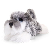 Keel Toys Schnauzer knuffel - pluche - grijs/wit - 25 cm - Pluchen speelgoed