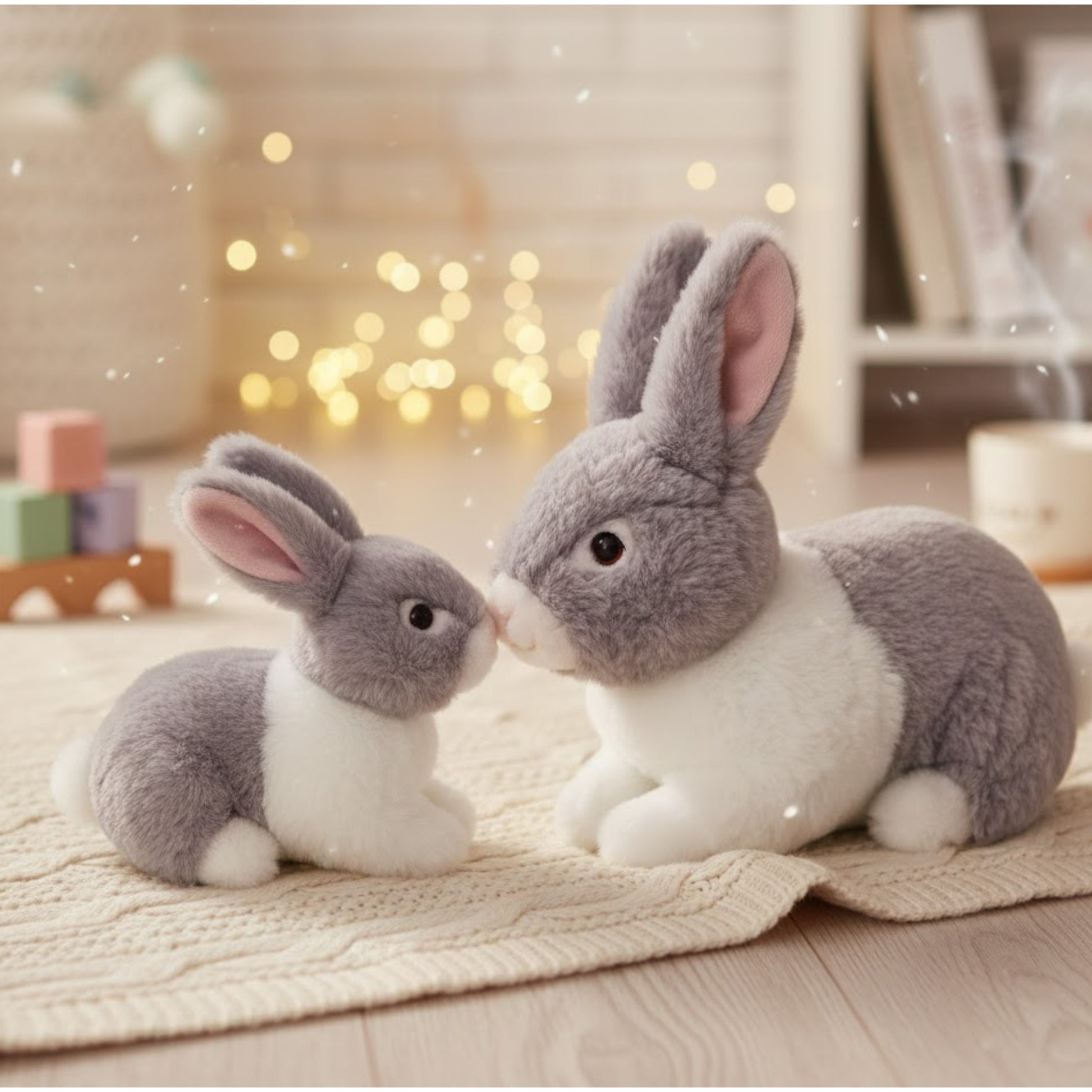 pluche-konijnen-familie-grijs-moeder-en-kind-25--18-cm-zittend-eco-collectie_10486774-1