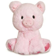 Aurora knuffel varken - pluche - lichtroze - 20 cm - biggetje - Pluchen speelgoed