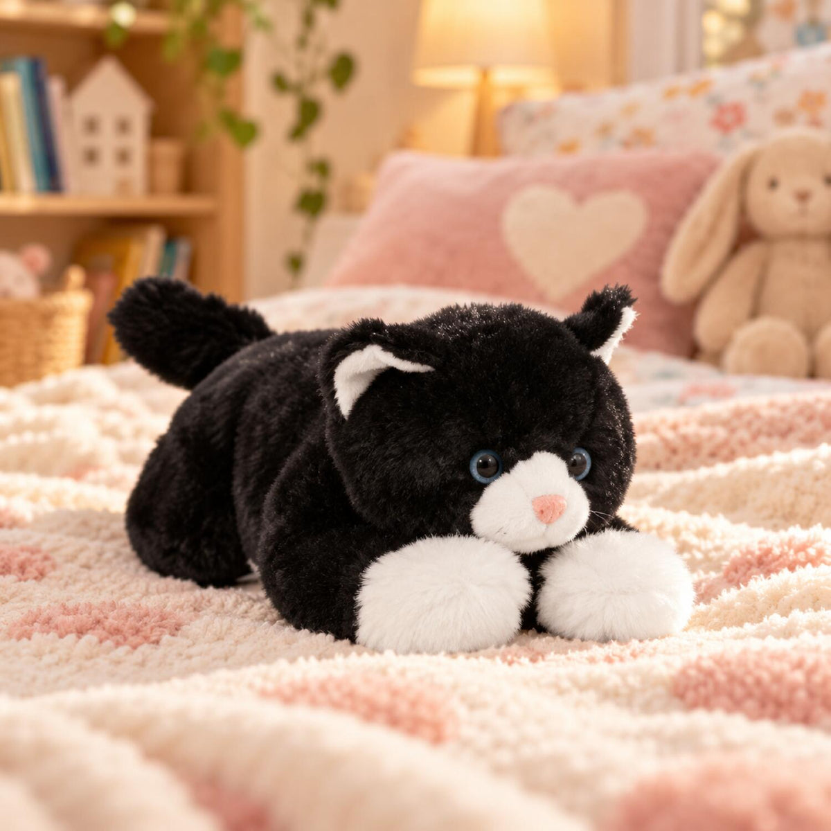 semo-kat-knuffel-zwart-wit-pluche-25-cm_10141789-2