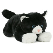 Semo kat knuffel - zwart wit - pluche - 25 cm - Pluchen speelgoed