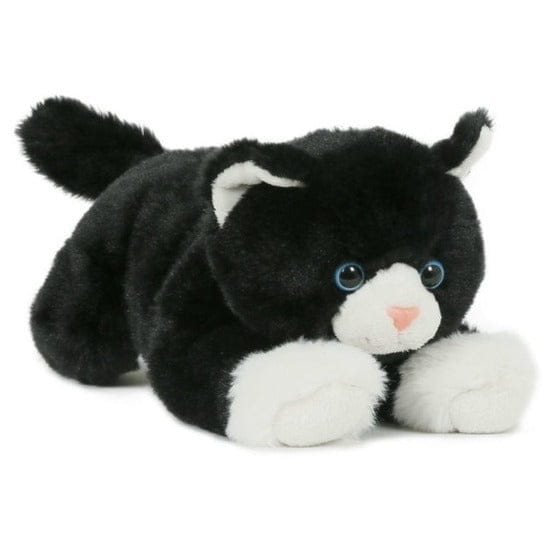Semo kat knuffel - zwart wit - pluche - 25 cm - Pluchen speelgoed