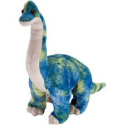 Wild Republic Brachiosaurus knuffel - pluche - blauw - 25 cm - Pluchen speelgoed