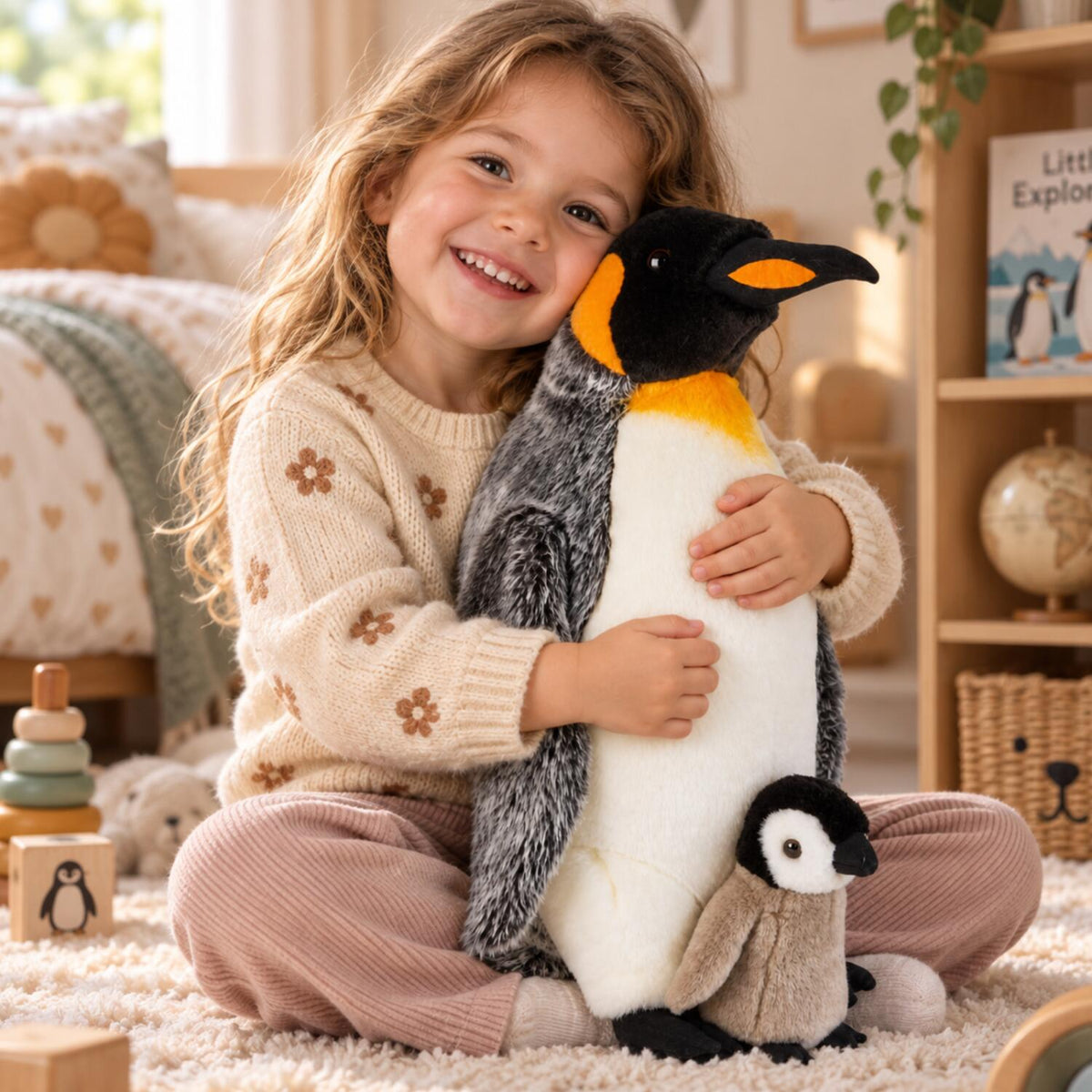 ravensden-koningspingun-knuffel-met-kuiken-pluche-50-cm-pingun_10158807-2