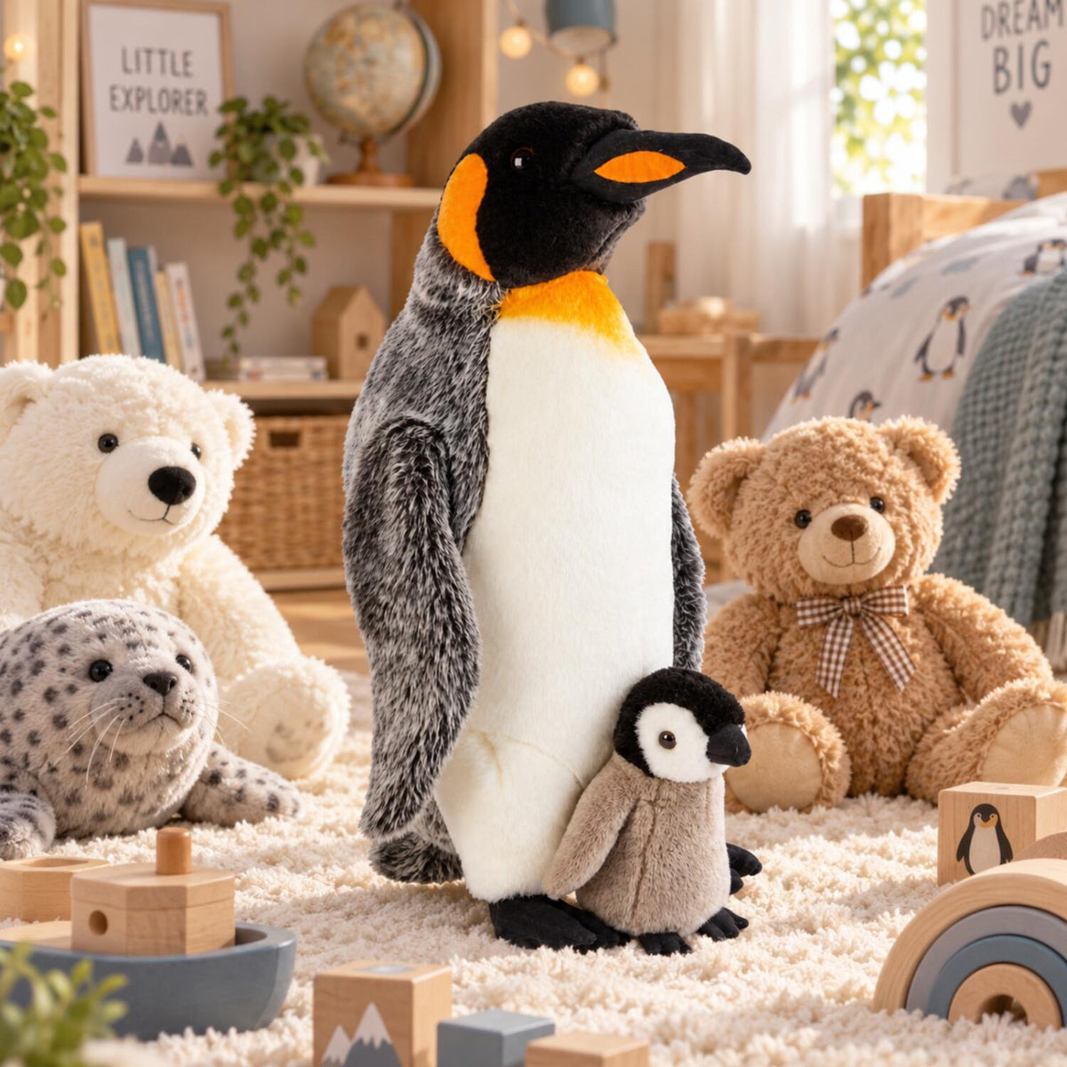 ravensden-koningspingun-knuffel-met-kuiken-pluche-50-cm-pingun_10158807-5