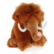 Keel Toys mammoet knuffel - bruin - zittend - 20 cm - Pluchen speelgoed