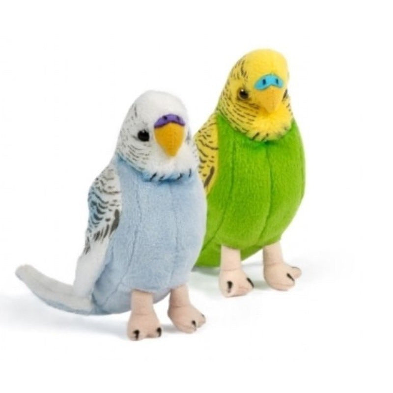set-van-2x-pluche-grasparkiet-knuffels-14-cm_10183818