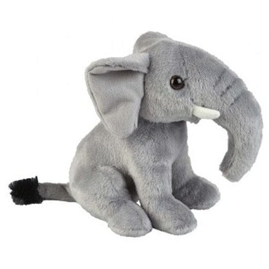 Olifant knuffel grijs - pluche - 18 cm - dierenknuffel - Pluchen speelgoed
