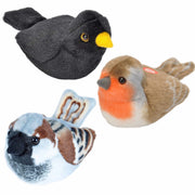 Wild Republic vogel knuffels - pluche - 14 cm - met geluid - Pluchen speelgoed