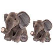 Keel Toys olifanten knuffel set - pluche - 18 en 35 cm - Pluchen speelgoed