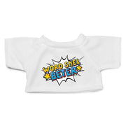 Clothies knuffelkleding Word snel beter - wit - T-shirt - maat M - Pluchen speelgoed
