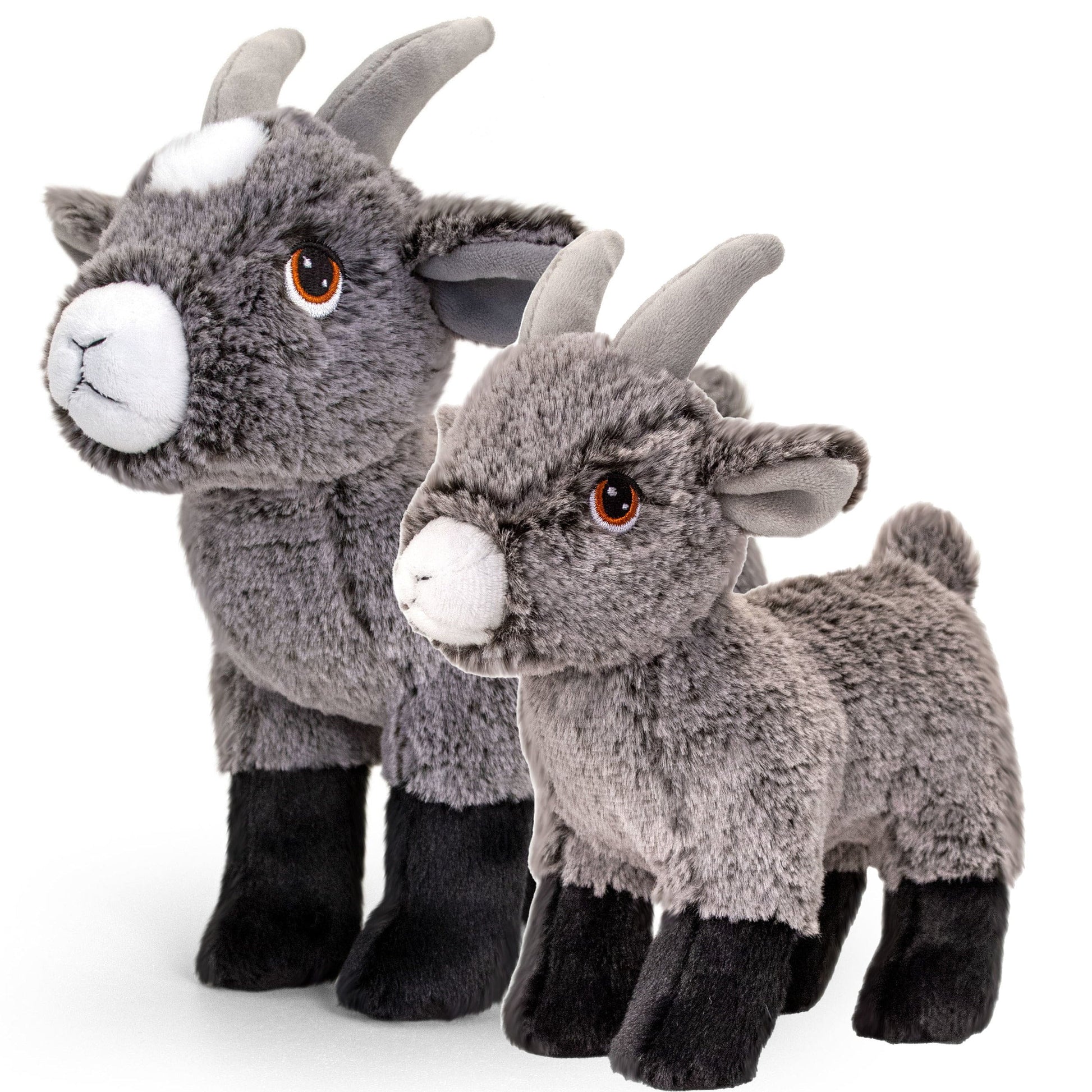 Keel Toys geiten setje - pluche - 20 en 25 cm - knuffels - Pluchen speelgoed
