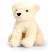 Keel Toys ijsbeer knuffel - pluche - 25 cm - wit - Pluchen speelgoed
