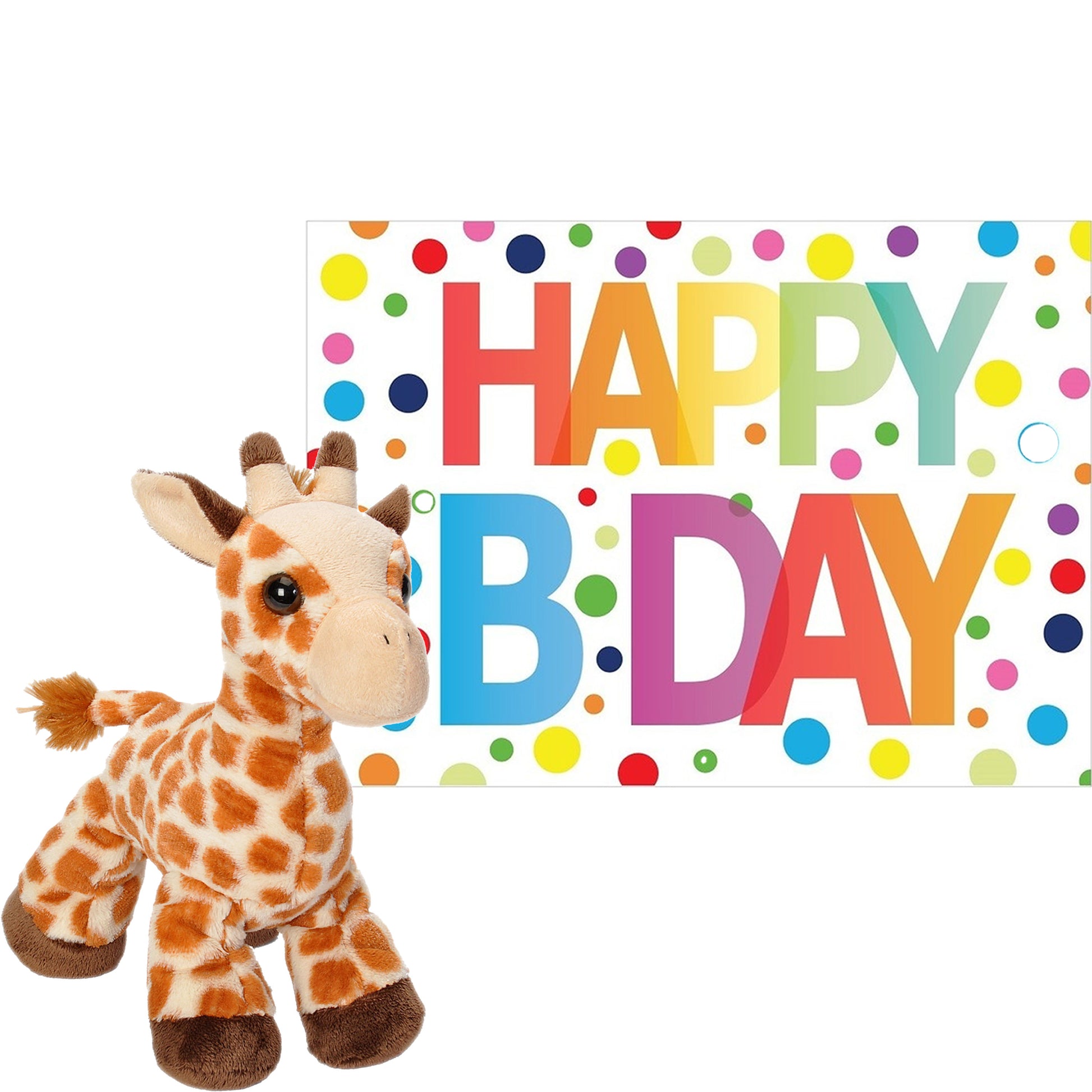 pluche-dieren-knuffel-giraffe-18-cm-met-happy-birthday-wenskaart_10377842-1